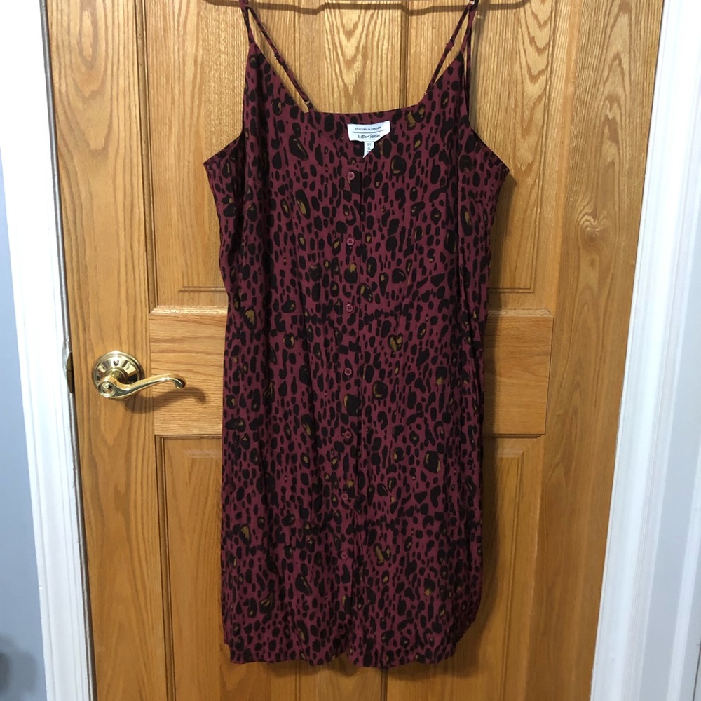 & Other Stories Abstract Leopard Mini Dress